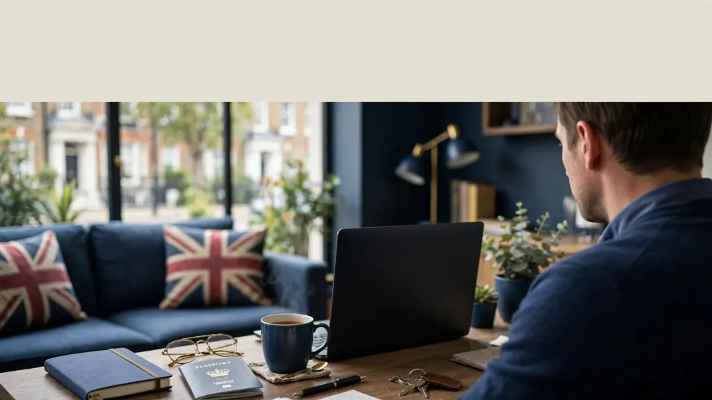 UK gambler responsibly reviewing a new online casino from home