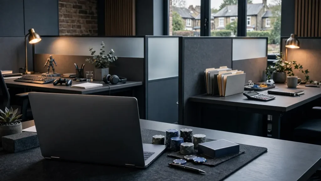 UK online casino operator and game provider workspace